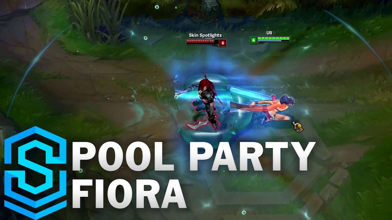 Pool Party Fiora Skin Spotlight League Of Legends Youtube