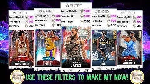 How To Make Tons of MT a Day! Best Sniping Filters in NBA 2K20 Myteam to Make 100k+ MT!