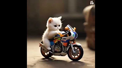 Watch the video about Dance with bike #cat #cute #cartoon #funny #pet #catvideos #automobile #catlover #funnycat #shorts
