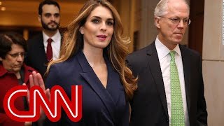 Trump aide Hope Hicks doesn't answer crucial questions