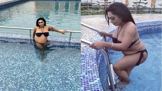 Nandita Dutta Hot Video | Nandita Dutta Sexy Bikini Shoot in Swimming Pool