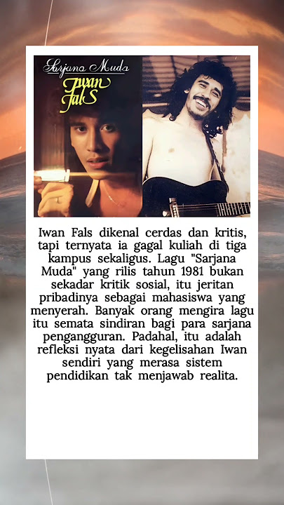 LAGU SARJANA MUDA TERNYATA CERMIN KEGAGALAN IWAN FALS SENDIRI! #shorts #nostalgia #artis
