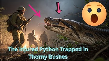The Injured Python Trapped in Thorny Bushes