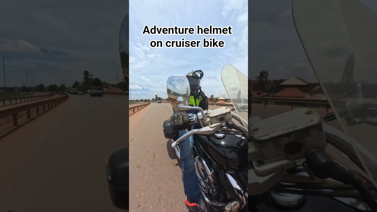 Adventure helmet on a cruiser bike explained... - YouTube Adventure helmet on a cruiser bike explained... - YouTube