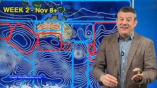 видео: ClimateWatch: прогноз на НОЯБРЬ: в Новой Зеландии повышается высокое давление, в Австралии растет... картинка: ClimateWatch: прогноз на НОЯБРЬ: в Новой Зеландии повышается высокое давление, в Австралии растет...