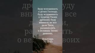Псалтирь 76:12-13 #библия #спасение #божьялюбовь