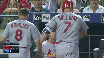 STL@NYM: Holliday knocks in a run on sacrifice fly