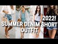 Denim Short Outfits For Women|Jean Short|Ripped Denim Short|ASOS-Fashion Tips-USA