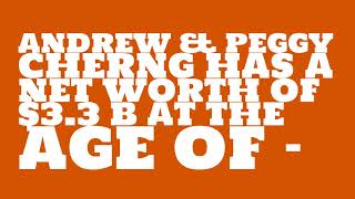 How rich is Andrew & Peggy Cherng? Wealth