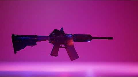 M4 Rifle - blender animation