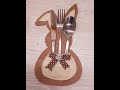 @erkavarrjvelemotthon Nyuszis evőeszközalátét varrása - Bunny cutlery holder tutorial
