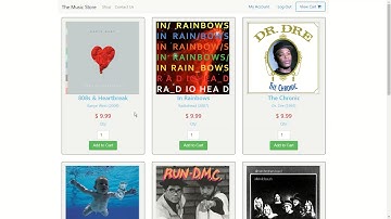 The Music Store Web App Demo