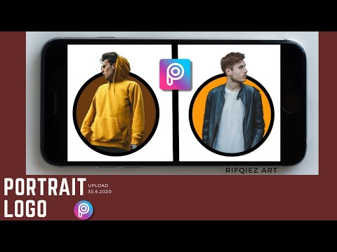 cara membuat logo di aplikasi picsart - youtube