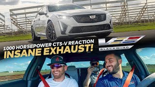 1000 HP Supercharged Cadillac CUSTOMER REACTION // H1000 CT5-V Blackwing by Hennessey