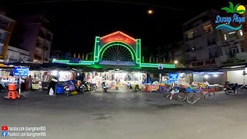 Tp Châu Đốc về đêm - Chùa Hang " Chùa Phước Điền