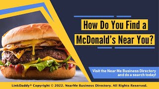 How Do You Find a McDonald’s Near You?