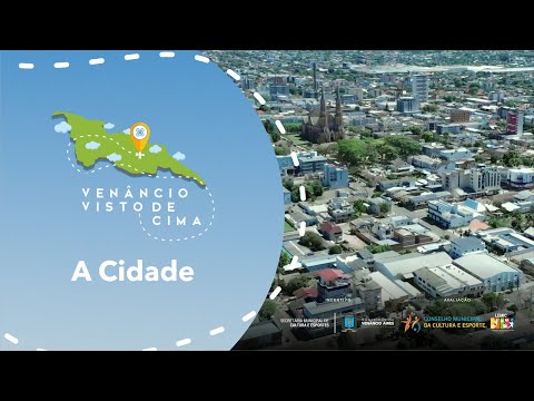 A cidade de Venâncio Aires vista de cima