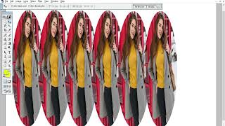 Removing image background and dividing one image into seven same size images.