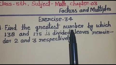 Class 5th, subject math, chapter 03,Factors and Multiples, EXERCISE 3.4, questions 4d