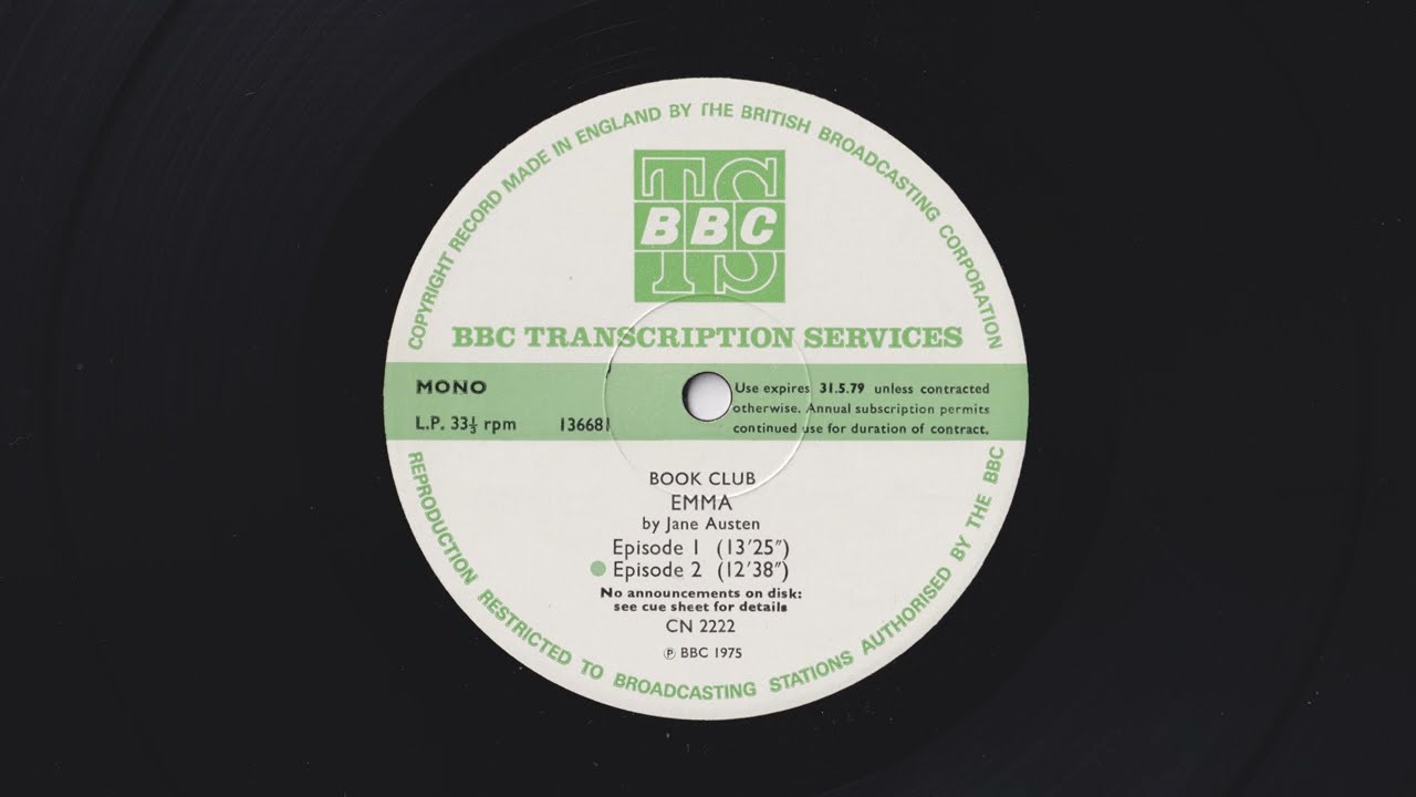 Book Club - Emma by Jane Austen - Read by Anna Massey - BBC Transcription Service - CN 2222