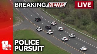 LIVE: SkyTeam 11 is over a police pursuit in Baltimore County  wbaltv.com