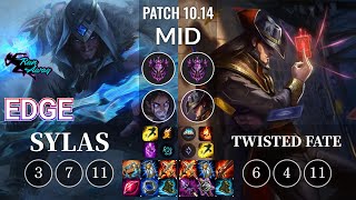 RNW Edge Sylas vs Twisted Fate Mid - KR Patch 10.14