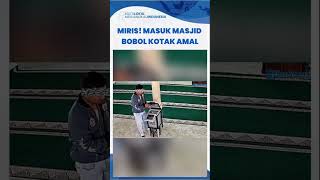 SAD! A man was caught on CCTV entering a mosque and breaking into a donation box.