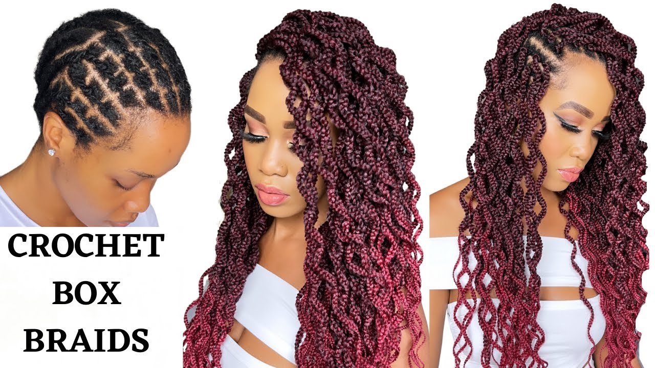 🔥EASY CROCHET BOX BRAIDS 🚫 NO RUBBER BANDS / Beginner Friendly