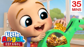 ¡Ahorremos las Monedas en la Alcancía! 🐖 | Canciones Infantiles de Bebé Juan | Little Angel Español