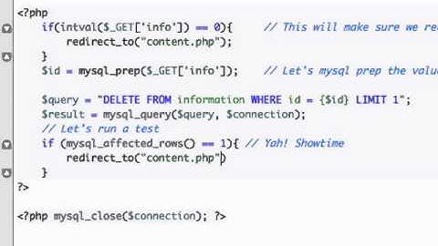 Building a CMS with PHP part 74 - DELETE query