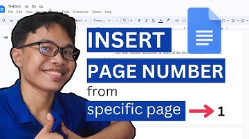 How to Add Page Number in Specific Page in Google Docs 2024 (ENGLISH)