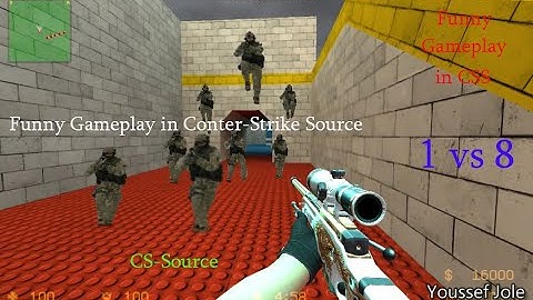 Funny Gameplay In Counter-Strike SOURCE  ( map : AWP_LEGO )