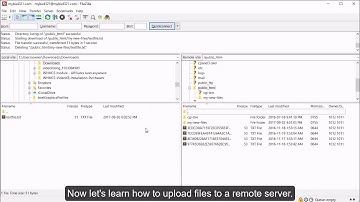 Filezilla - Uploading Files