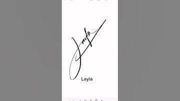Layla #signature #foryou #ytshorts