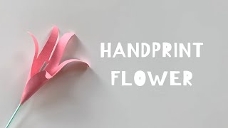 [Paper Art] How to make a handprint flower bouquet I DIY Handprint Lilies | Easy and fun gift idea