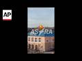Video shows Ukrainian drone hitting a facility in Russia