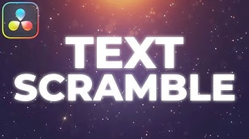 How To Make TEXT SCRAMBLE In Davinci Resolve 19 Tutorial