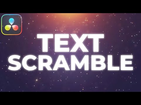 How To Make TEXT SCRAMBLE In Davinci Resolve 19 Tutorial