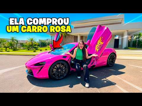 A ludmila comprou um carro novo * ele é rosa?