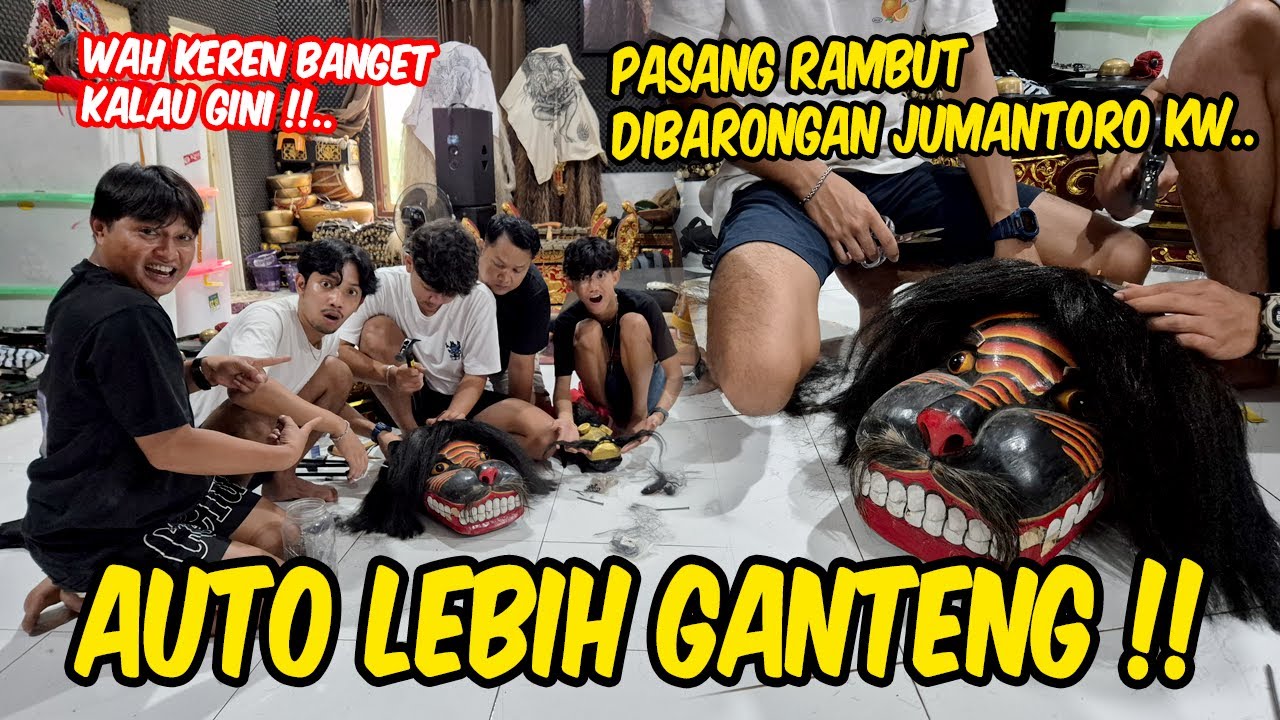 GAK NYANGKA BAKAL SEGANTENG INI !! Pasang rambut ke Barongan Jumantoro KW