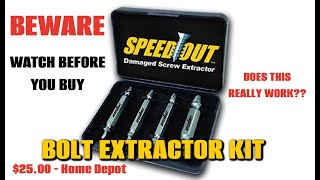 BEWARE - Speed Out Bolt  Extractor- Mechanics Review ! by What To Do Rob 168 views 4 months ago 9 minutes, 32 seconds