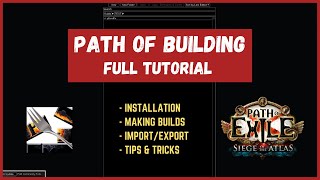 How to Use PATH OF BUILDING, Beginner-Guide/Tutorial, 2022 (Path of Exile, PoB)