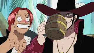 Mihawk Shows Shanks Luffys Bounty