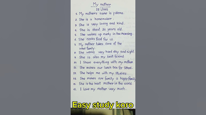 My mothers 15 lines #application #applicationforfever #english #leaveapplication #application