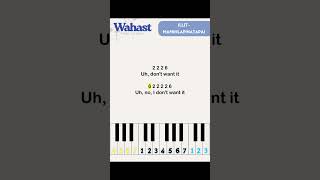 ILLIT - Mamihlapinatapai Not Angka Pianika Piano Tutorial #kpop #illit #piano #fyp #viral