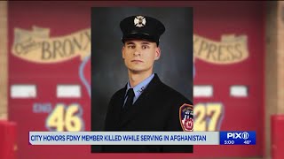 City honors FDNY member killed serving in Afghanistan