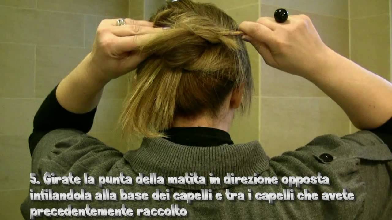 Capelli: Raccolto con una matita - YouTube