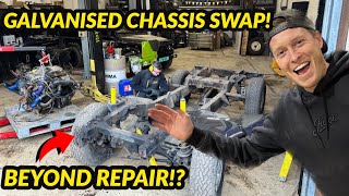 Swapping a Defender Chassis &amp; Bulkhead - Part 1