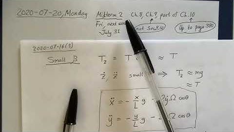 Mechanics Lecture 17
