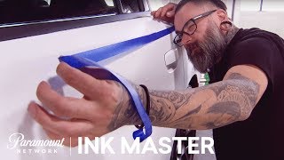 'Dodge Challenger Sharpie Car' Flash Challenge Preview | Ink Master: Season 8